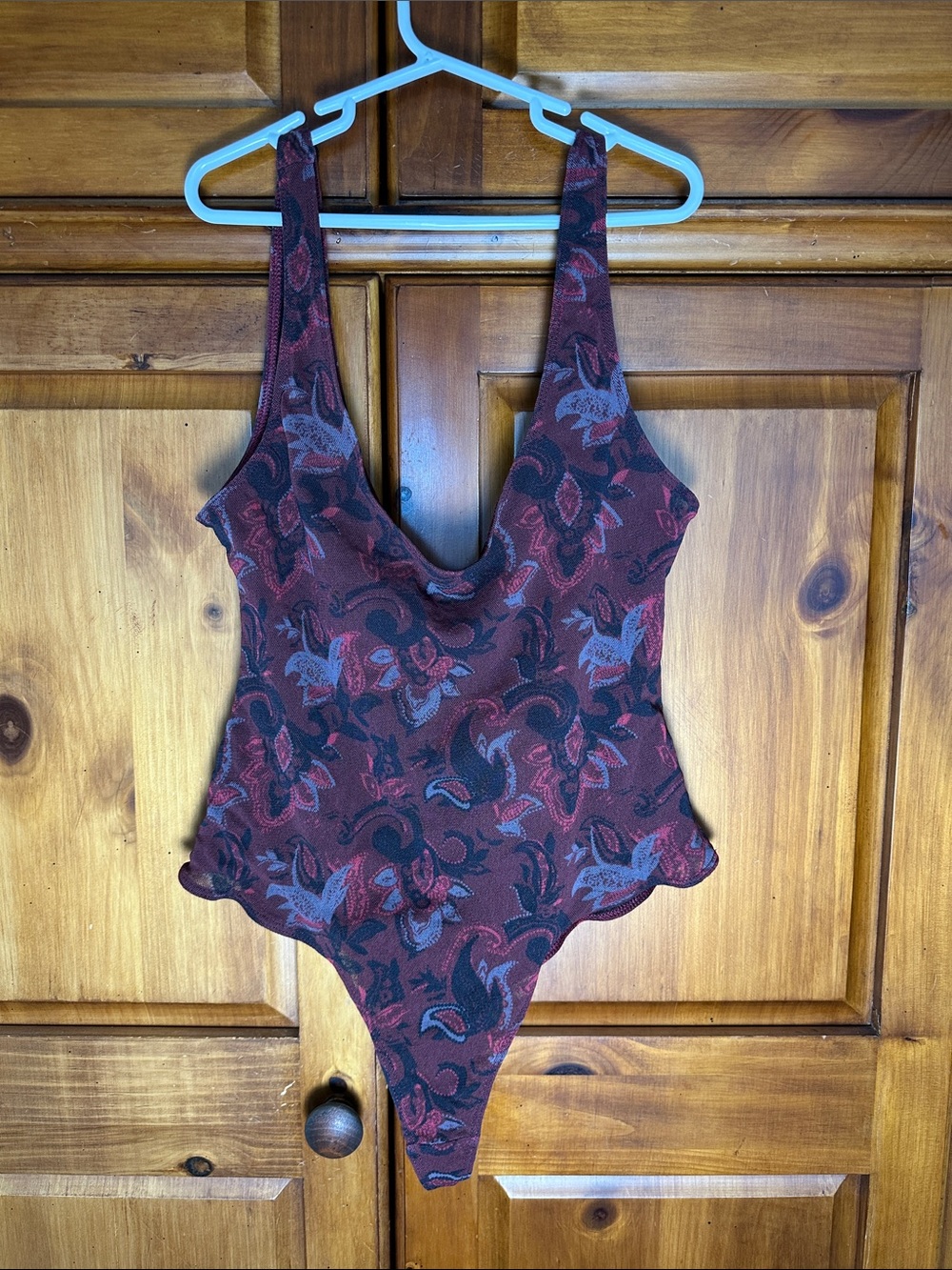 Free People Intimately Women’s Burgundy Bodysuit